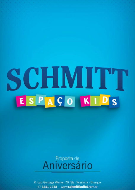 Cardápio - Espaço Kids - Schmitt Buffet e Eventos